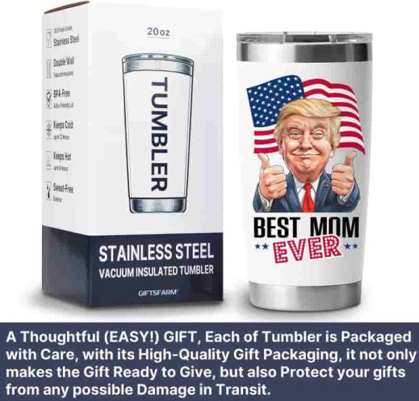 Best Mom Tumbler Gift - 20 Oz Stainless Steel – Image 6