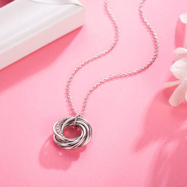 Sterling Silver Birthday Necklace For Women - 3 To 9 Decades - immagine 3