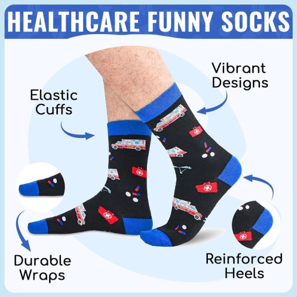 Best Funny Nurse Socks - Perfect Gift For Medical Professionals - Imagen 2