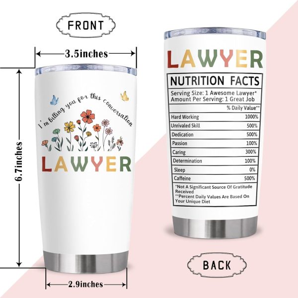 Best Lawyer Gifts For Women - Graduation Tumbler 20oz – Bild 2