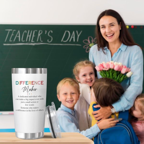 Best Teacher Appreciation Tumbler - Stainless Steel Gift - immagine 5