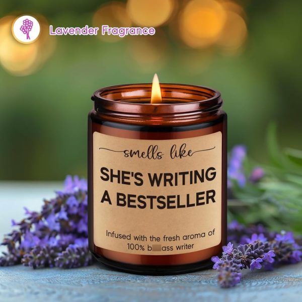 Best Candle Gift For Writers - Funny Author Present - 画像 (2)