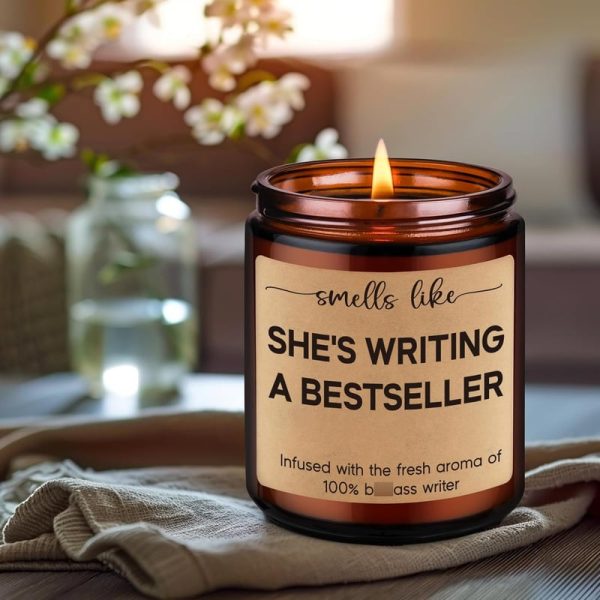 Best Candle Gift For Writers - Funny Author Present - 画像 (6)