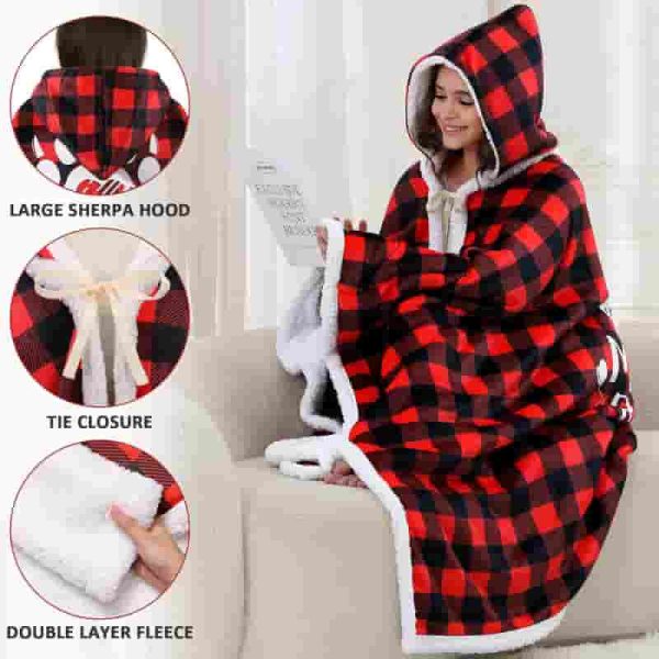 Best Mom Gifts: Mama Bear Wearable Blanket Hoodie For Mother's Day – Image 5