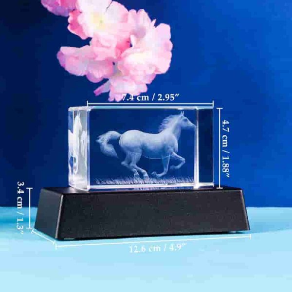 Best Gifts For Horse Lovers - 3d Crystal Horse Figurine Decor – Image 2
