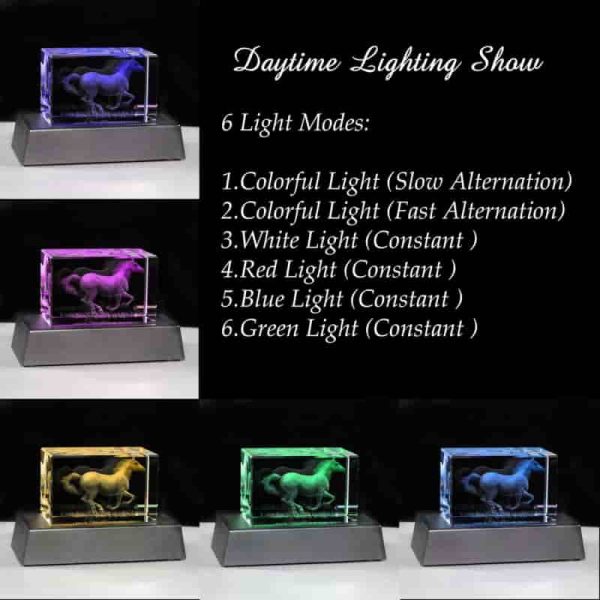 Best Gifts For Horse Lovers - 3d Crystal Horse Figurine Decor – Image 4