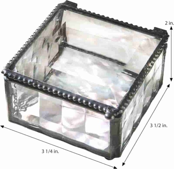 Personalized Confirmation Jewelry Box For Girls - Stained Glass Cross Gift - 画像 (2)