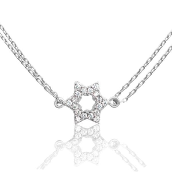 Best Jewish Star Sterling Silver Bracelet With Cz – Image 6