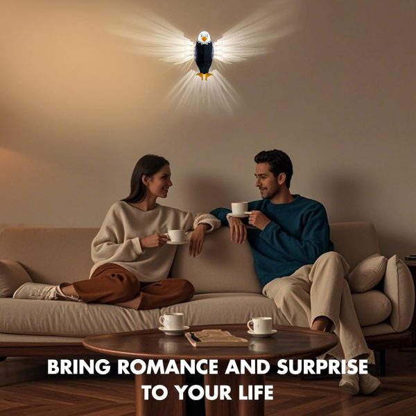 Eagle Wall Light With Led Night Lamp & Remote - Usb Charging - Image 2