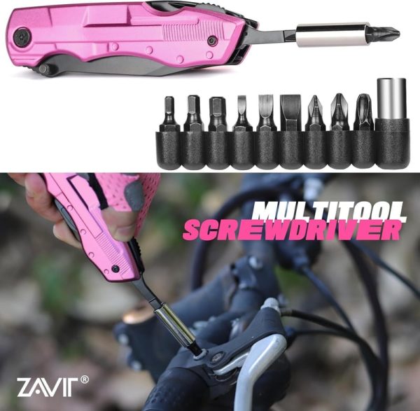 Unique Pink Multitool Knife - Best Gift For Women - Imagen 4