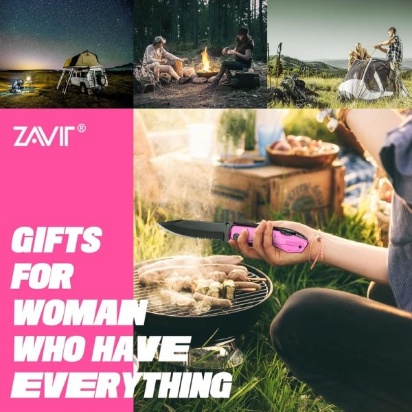 Unique Pink Multitool Knife - Best Gift For Women - Imagen 6
