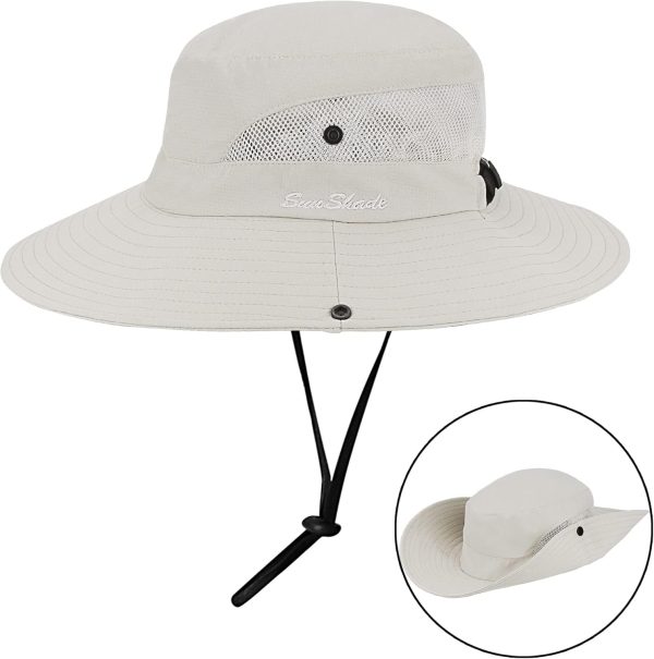 Best Women's Uv Protection Foldable Sun Hat With Ponytail Hole - Imagem 2