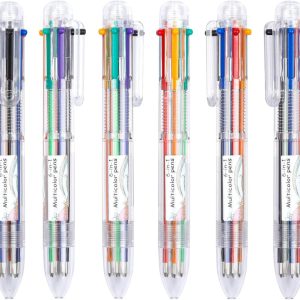 Best Shuttle Art Multicolor Pens Set - 23 Pack 6-in-1 Retractable Ballpoint