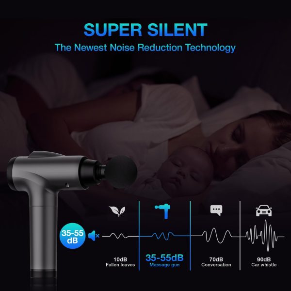 Best Massage Gun For Deep Tissue Pain Relief – 30 Speeds, 9 Attachments - immagine 6
