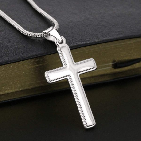 Faith Cross Necklace: Personalized Gift For Son's Graduation - Imagen 5