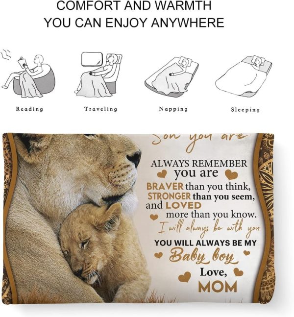 Sentimental Blanket Gift For Son From Mom - Perfect For Special Occasions – Image 3