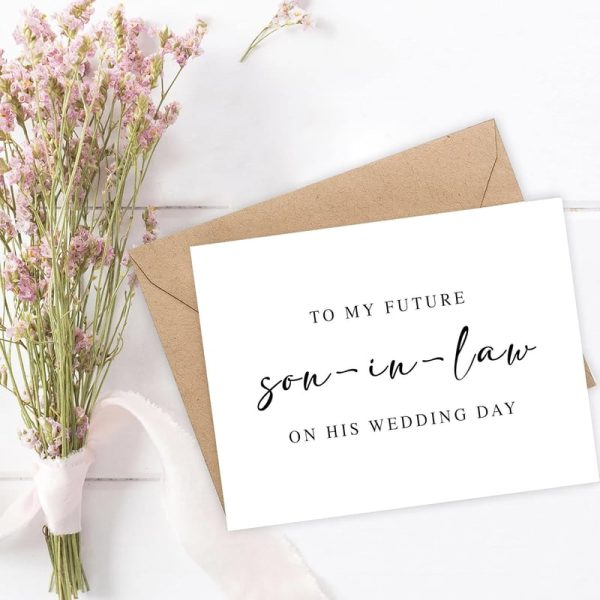 Wedding Card For Future Son-in-law From Mother Of Bride, 5x7 - immagine 2