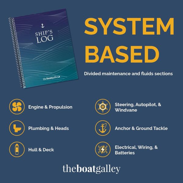 The Boat Galley Ship's Log - Best Boating Gift & Maintenance Tracker - immagine 4