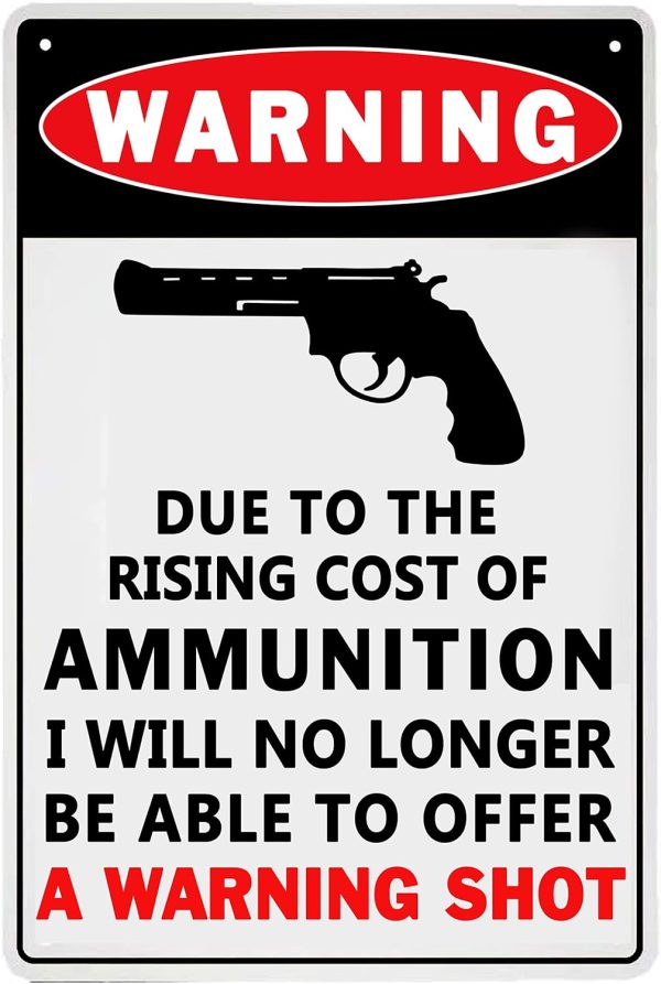 Best Vintage Garage Warning Sign - Man Cave Gift 12x8 - 画像 (3)