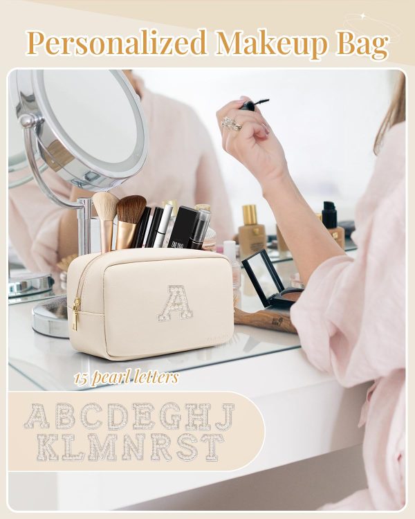 Vlando Personalized Travel Makeup Bag: Perfect Gift For Women – Image 2