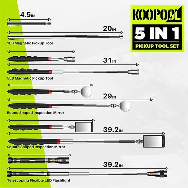 Best Telescoping Magnetic Tool Set - Gifts For Dad & Men - Imagen 6