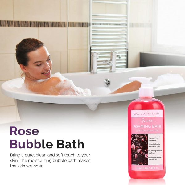 Spa Luxetique Bubble Bath Set: Epsom Salt & Essential Oils - Imagem 3