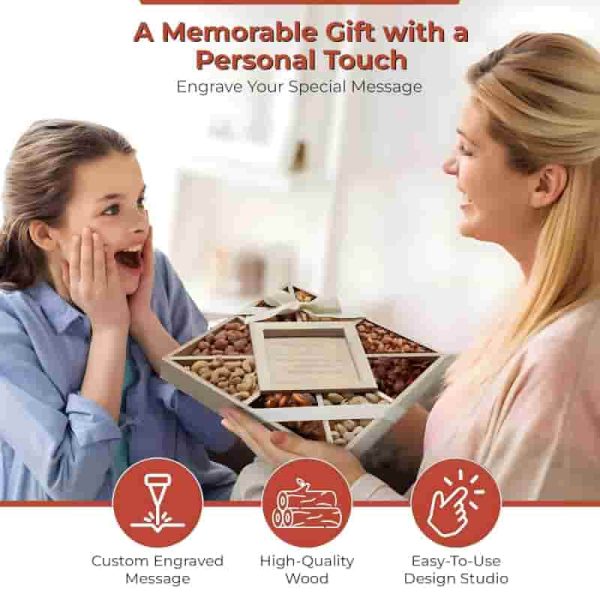 Nutobliss Custom Engraved Nuts Gift Basket - Best Gourmet Gift - Imagem 5