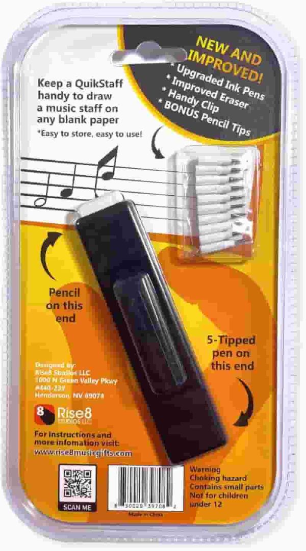 Quikstaff Musician's Pen - Easy Music Staff Drawing Tool - immagine 3