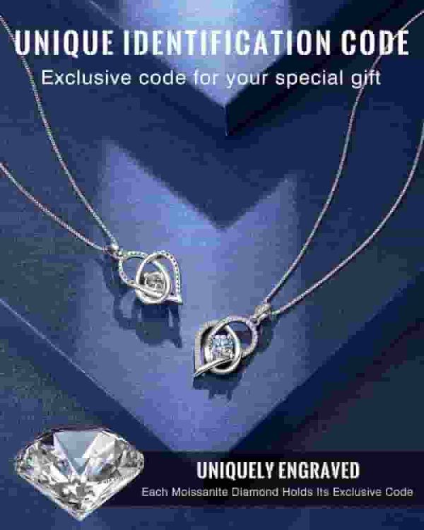 Best Anniversary Jewelry Gift: 1 Carat Moissanite Necklace - Imagen 4