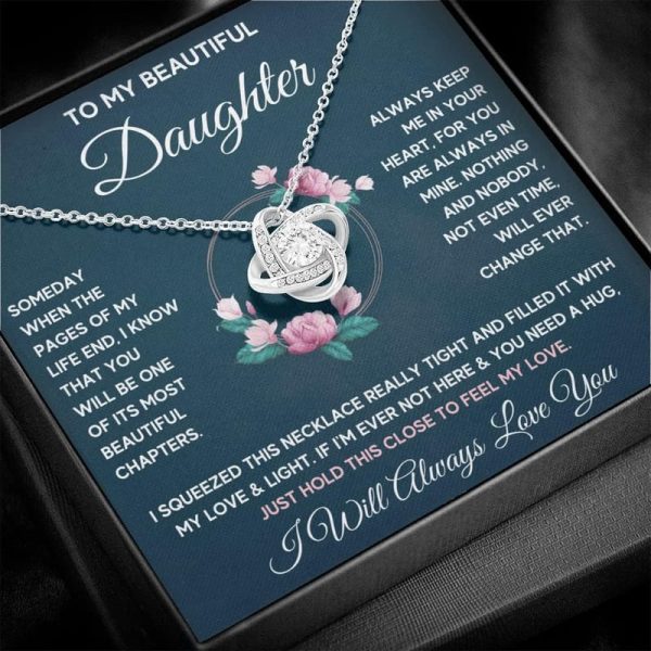 Beautiful Daughter Necklace Gift From Mom - Birthday, Graduation, Christmas - Imagen 2