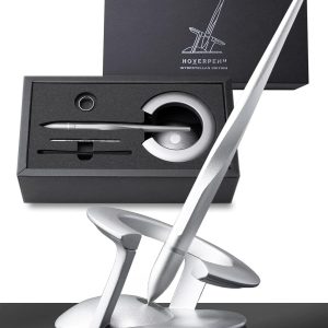 Novium Hoverpen 2.0 - Magnetic German-engineered Pen, Starlight Silver