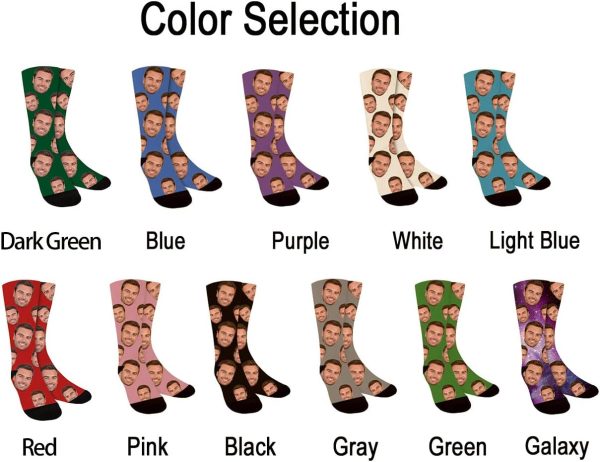Personalized Custom Face Socks - Funny Gift For Men & Women - immagine 4