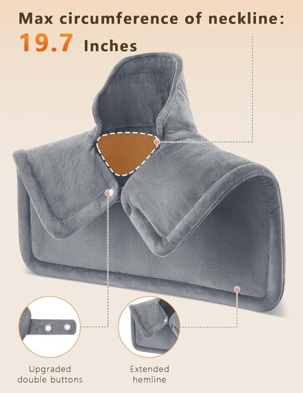 Best Heating Pad For Neck & Shoulder – Weighted & Fast-heating - immagine 6