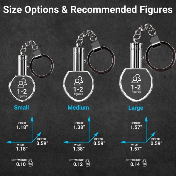 Best Personalized 3d Crystal Photo Keychain Gift – Image 3