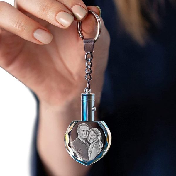 Best Personalized 3d Crystal Photo Keychain Gift – Image 4