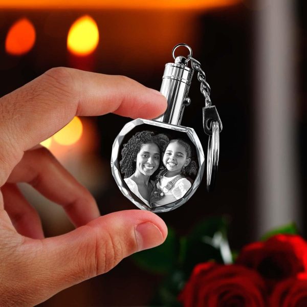 Best Personalized 3d Crystal Photo Keychain Gift – Image 5