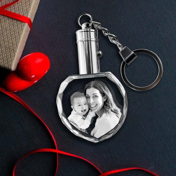 Best Personalized 3d Crystal Photo Keychain Gift – Image 6