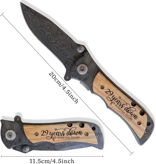 Best 29th Anniversary Gift For Him - Personalized Knife - immagine 2