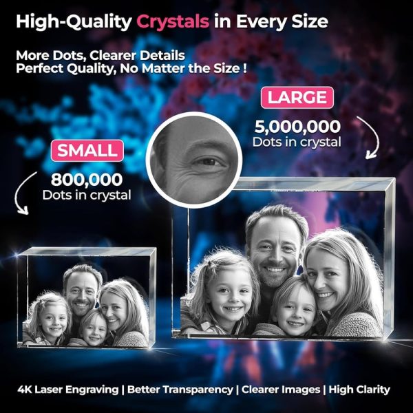 Best 3d Crystal Photo Gift For Mother's Day & Anniversaries - Imagen 3
