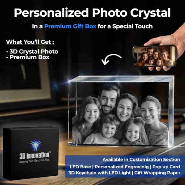 Best 3d Crystal Photo Gift For Mother's Day & Anniversaries - Imagen 4