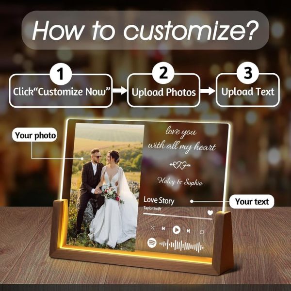Best Custom Led Spotify Plaque Gift For Couples – Image 3