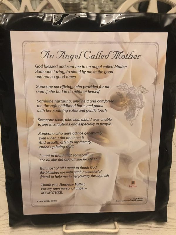 Best Mom Poem Wall Art With Plaque - Gift For All Occasions - Image 3