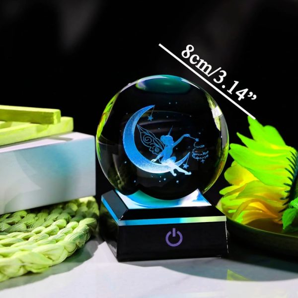 Best 3d Crystal Moon Fairy Gift - Magical Night Light For Her – Image 2