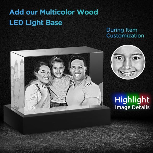 Best Personalized 3d Photo Crystal For Couples & Anniversaries - Imagen 6