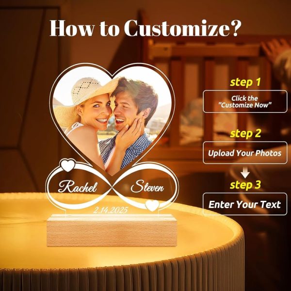 Best Personalized Photo Frame With Night Light - Image 3