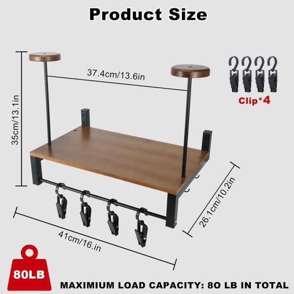 Best Double Motorcycle Helmet Wall Mount With Storage Rack – Image 2