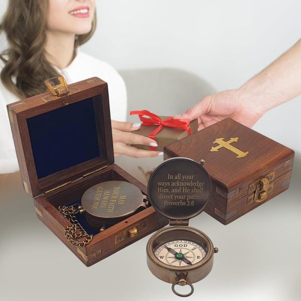 Best Baptism Compass Gift With Scripture For Boys & Men - immagine 6