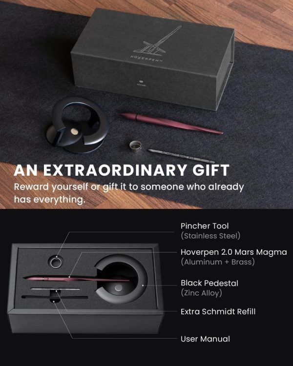 Novium Hoverpen 2.0 - Interstellar Magnetic Pen For Smooth Writing - Imagem 6