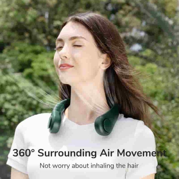 Jisulife Bladeless Wearable Neck Fan - 5 Speed Rechargeable - immagine 4