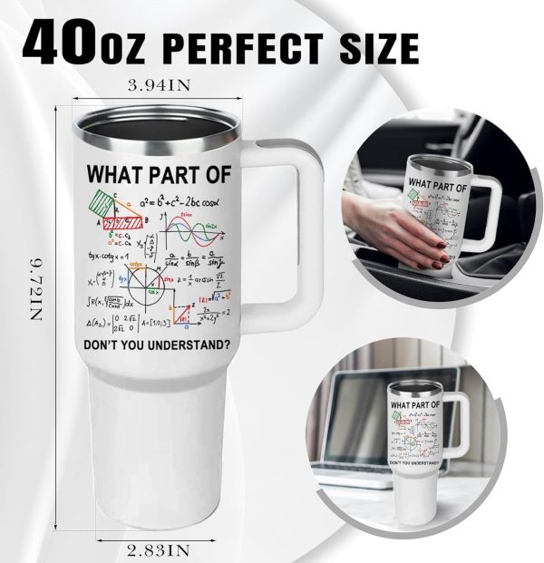 Funny Math Teacher Tumbler Cup - Best Engineer Gifts For Christmas – Image 2